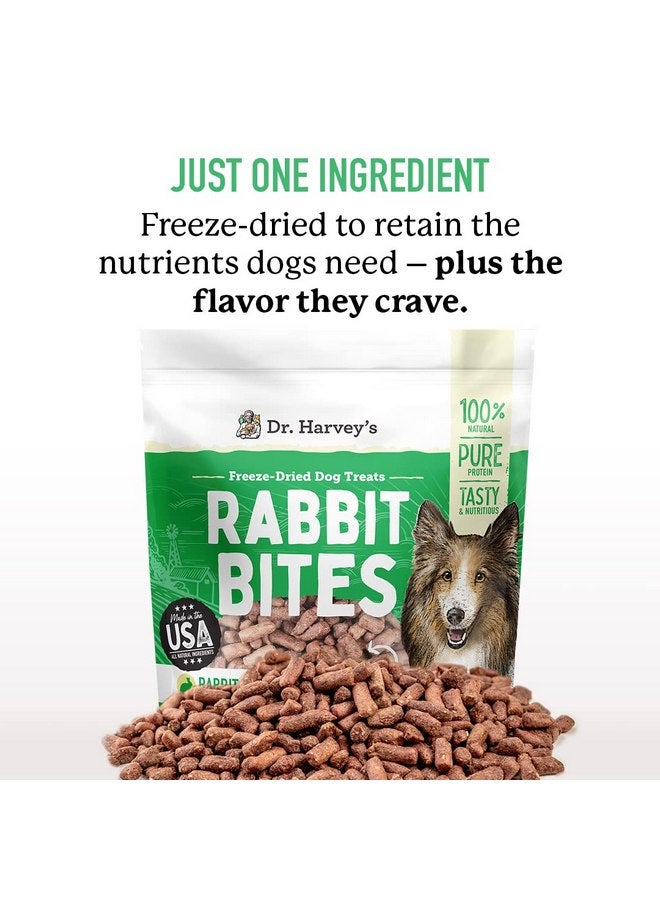 دي آر. هارفي مكافآت الكلاب النيئة المجففة بالتجميد من دكتور هارفي، مكون واحد، بروتين لحم الأرنب الطبيعي للكلاب، خالٍ من المواد المسببة للحساسية، 7 أونصات (عبوة واحدة) - Image 2