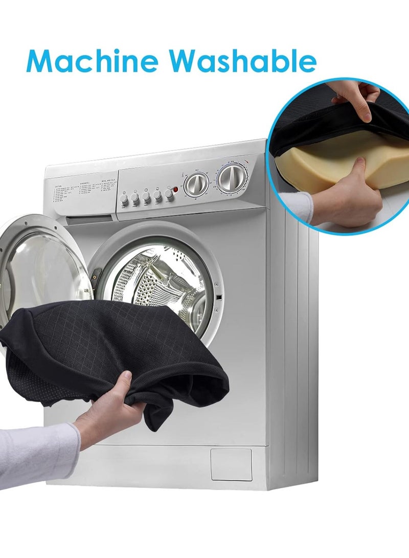 Loxira Heightening Truck Seat Cushion for Broader Vision, Car Seat Cushion for Car Seat Driver Truck Driver, Sciatica Pain Relief Pillow Tailbone Pain Relief Cushion for Long Time Driving - Image 5