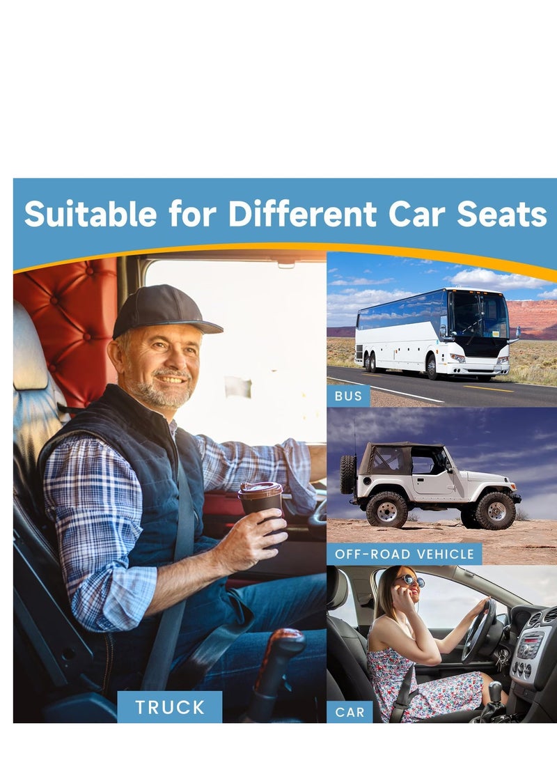 Loxira Heightening Truck Seat Cushion for Broader Vision, Car Seat Cushion for Car Seat Driver Truck Driver, Sciatica Pain Relief Pillow Tailbone Pain Relief Cushion for Long Time Driving - Image 3