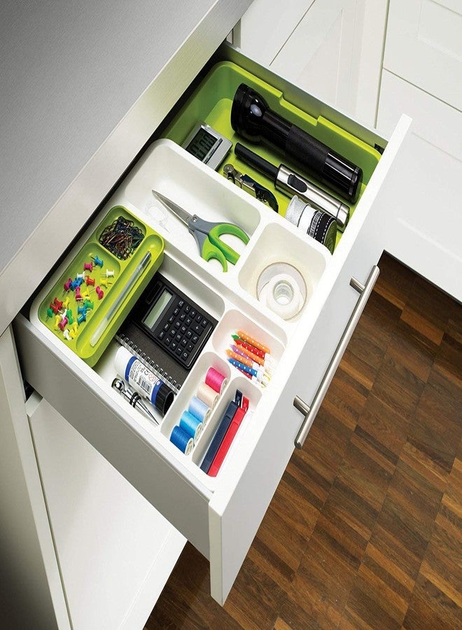 KD ZONE Anudas Expandable Cutlery Tray Plastic Drawer Holder To Store Organize Spoons Toiletries For Home Kitchen,Bed,Multipurpose Cutlery Organizer Tray/Store Plate For Modular Kitchen-Utensils - Image 2