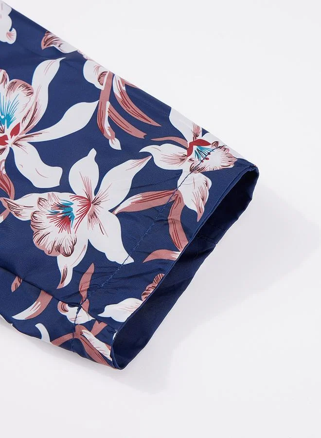 تايك تو جاكيت بغطاء رأس قابل للعكس بسحاب كامل