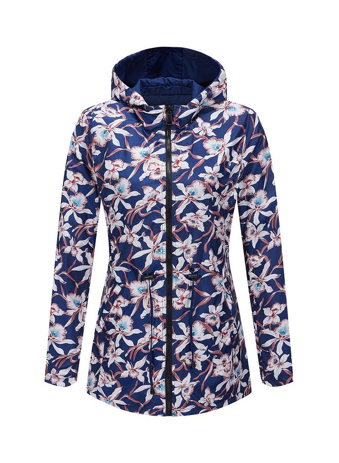 تايك تو جاكيت بغطاء رأس قابل للعكس بسحاب كامل - Image 1