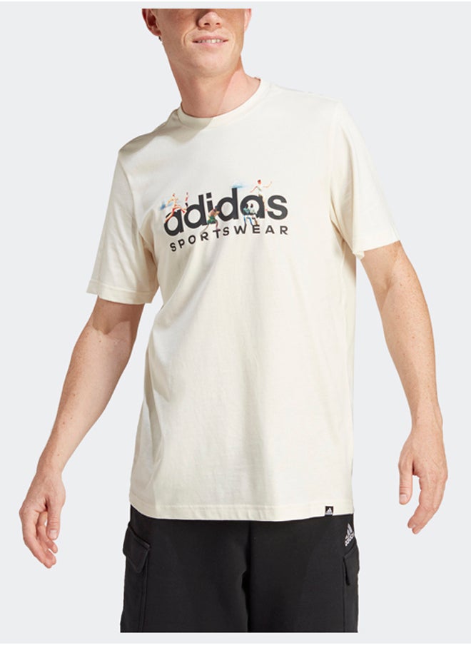 Adidas Landscape Sportswear Graphic T-Shirt  - Image 2