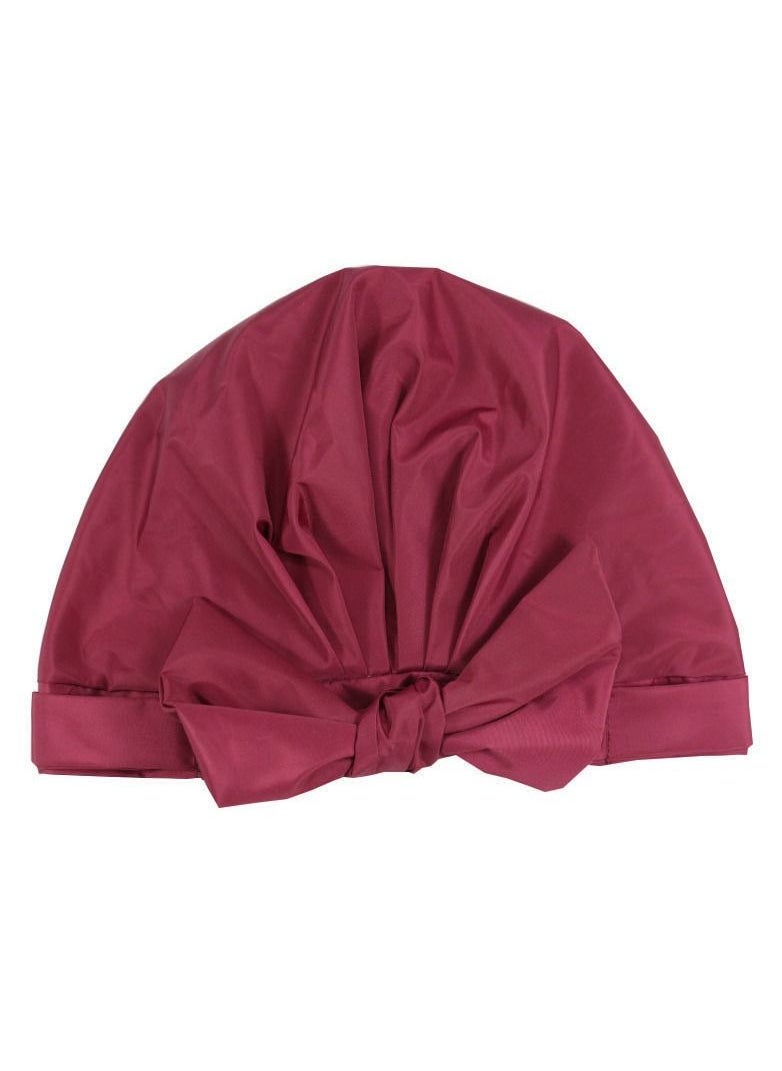 ORiTi Extra Large Shower Cap, Bowknot Double Layer Reusable Bath Hair Caps With Silky Satin for Women Beauty Bathing, Hair Spa, Home Hotel Travel Use  - Image 3