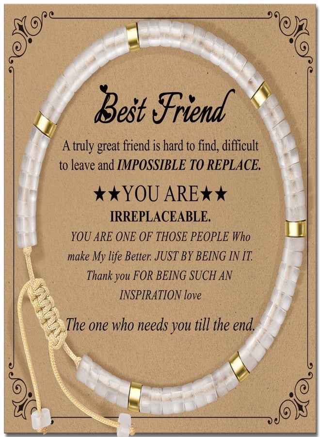 ZOKCC Inspirational Gifts Bracelets for Women: Christmas Day Gifts for Women Friends Sister Mom - Healing Natural Stone Beads Bracelets Thinking of you Get Well Soon Gift for Women, One size, crystal - Image 1