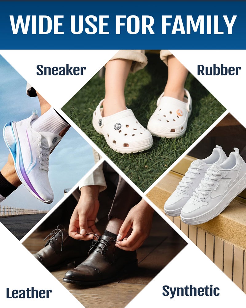 Jevvu Shoe Cleaner, Sneaker Cleaner for White Shoes, Leather, Rubber, Mesh & Knit â€“ Easy-to-Use Spray for Everyday Dirt and Marks - Image 3