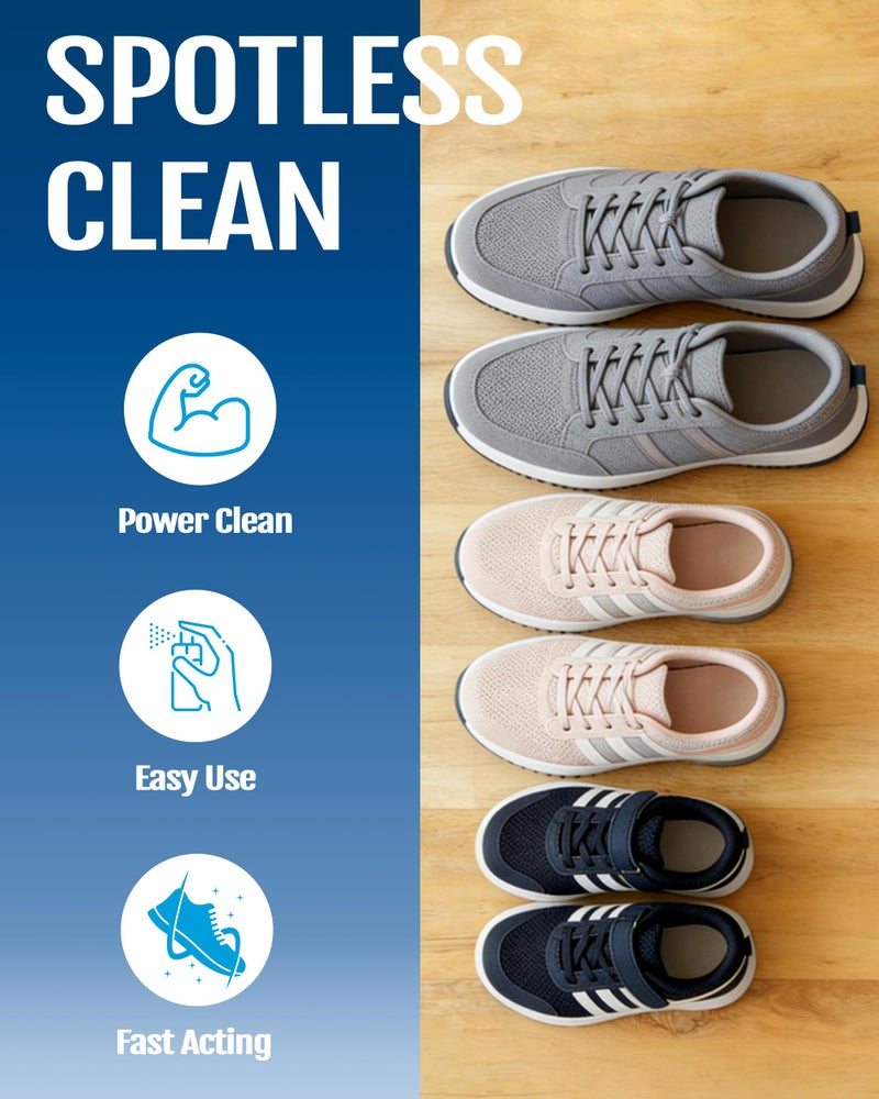 Jevvu Shoe Cleaner, Sneaker Cleaner for White Shoes, Leather, Rubber, Mesh & Knit â€“ Easy-to-Use Spray for Everyday Dirt and Marks - Image 5