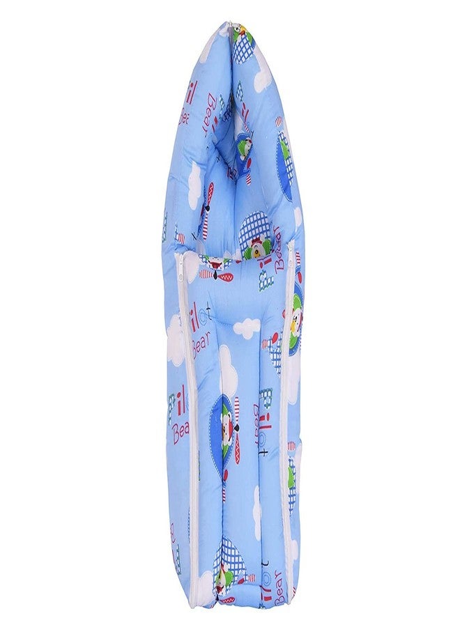 Babloo New Born Carry Bag Cum Baby Carry Bed (0-6 Months) Blue - Image 1