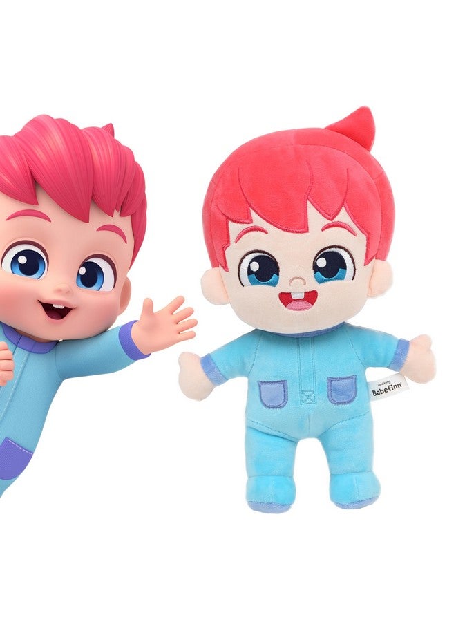 Pinkfong Bebefinn Plush Toy - 12" (30cm) Stuffed Doll | Soft Cuddly Plush for Toddlers | Interactive Bebefinn Toy | Perfect Birthday, Holiday for Boys & Girls - Image 1