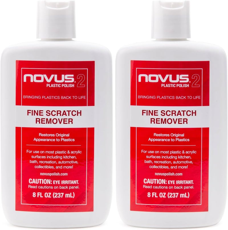NOVUS 2 Plastic Fine Scratch Remover - 8 oz. - 2 Pack - Image 1