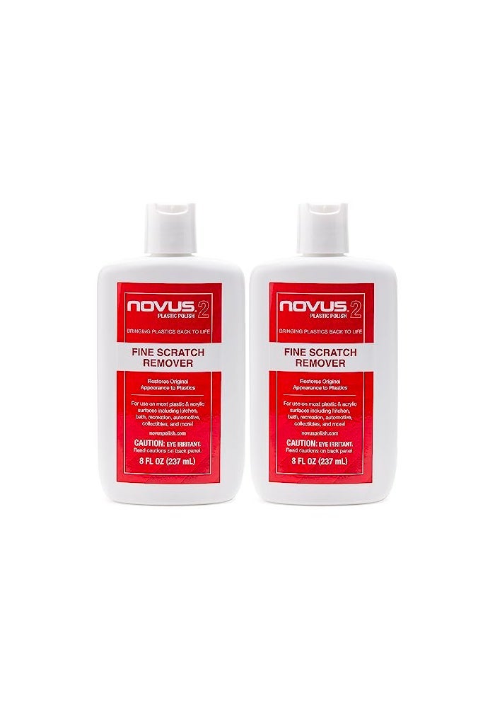 NOVUS 7030  Fine Scratch Remover 2  2 Pack 8 Ounce Bottles - Image 1