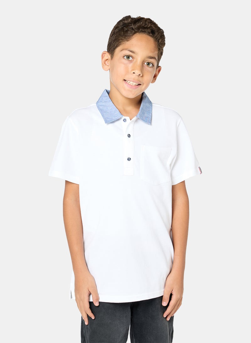 Panco Boys Polo t-shirt with collar - Image 1