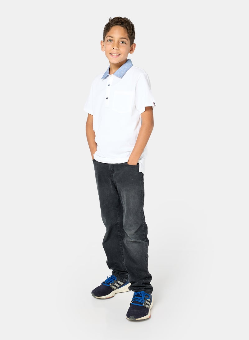 Panco Boys Polo t-shirt with collar - Image 4