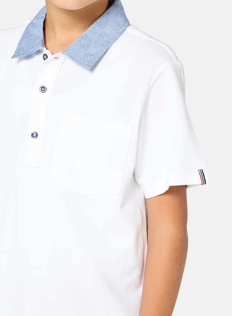Panco Boys Polo t-shirt with collar - Image 3