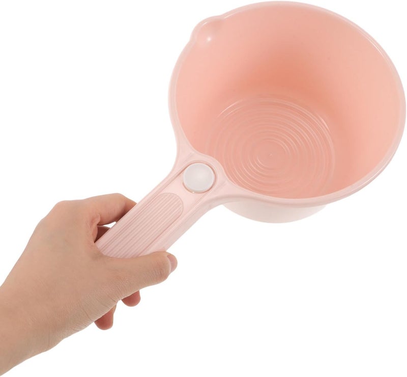 2pcs Baby Bath Cup: Plastic Water Ladles Scooper with Long Handle and Spout - Bathroom Shampoo Rinse Cup for Hair Washing, Camping & Cleaning - Image 4