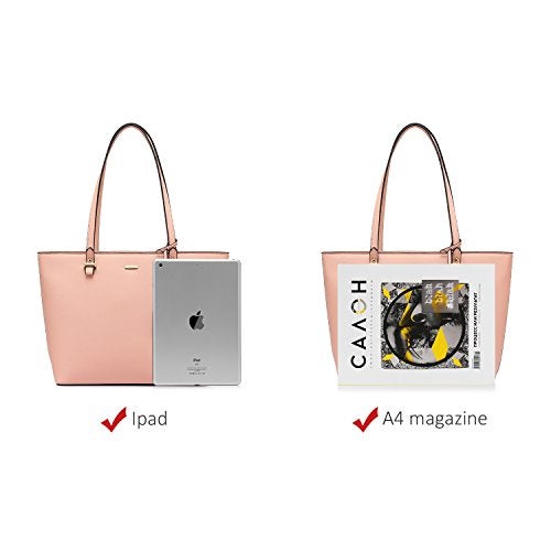Lovevook Handbags for Women Shoulder Bags Tote Satchel Hobo 3pcs Purse Set Pink - Image 3