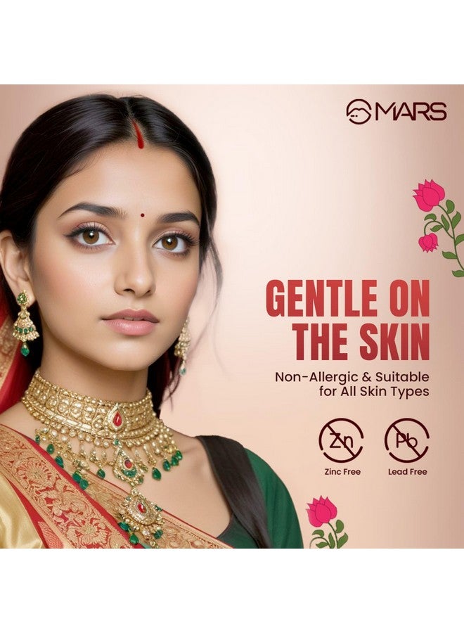 مارس رواج سائل سندور | مقاوم للتلطخ ويدوم طويلاً | مقاومة للماء والتجفيف السريع | خالٍ من التهيج | تصبغ غني (7 مل) (مارون) - Image 3