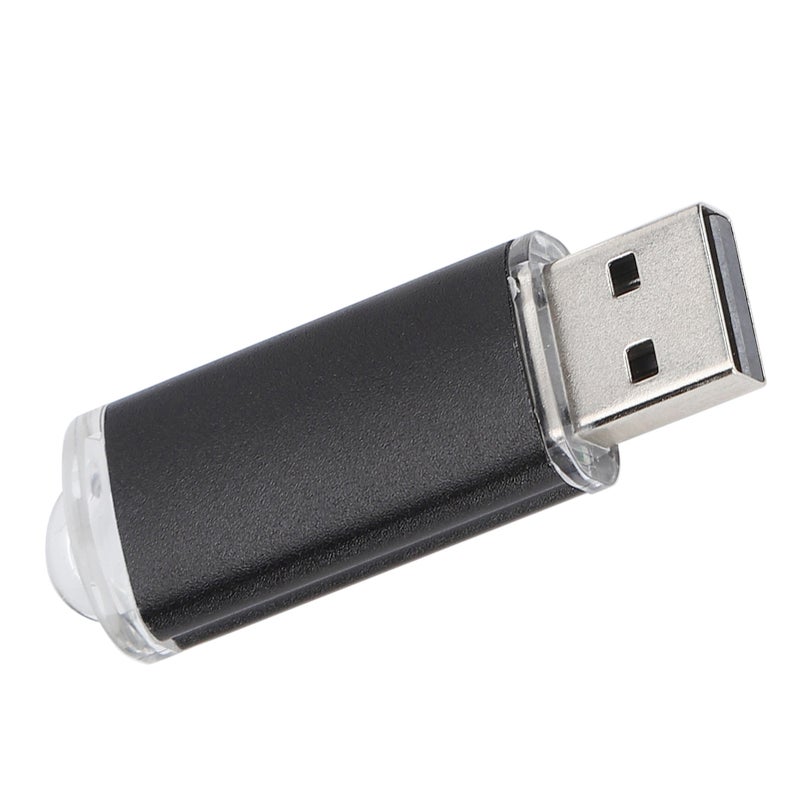 غطاء شفاف محرك فلاش USB ذاكرة تخزين محمولة سوداء 16 جيجابايت لأجهزة الكمبيوتر اللابتوب واللوحات - Image 3