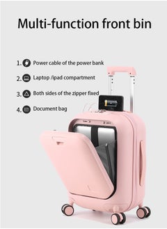 Skycare Skycare Carry On Luggage - Durable Hardside Suitcases with USB Front Laptop Pocket, Aluminum Frame, and TSA Lock - Available in 18"/20"/24"  - Image 4