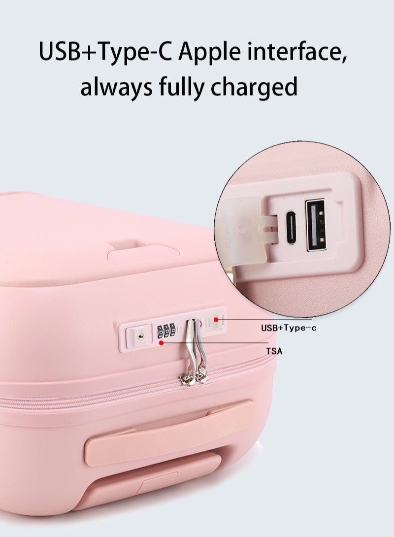 Skycare Carry On Luggage - Durable Hardside Suitcases with USB Front Laptop Pocket, Aluminum Frame, and TSA Lock - Available in 18"/20"/24" - Image 5