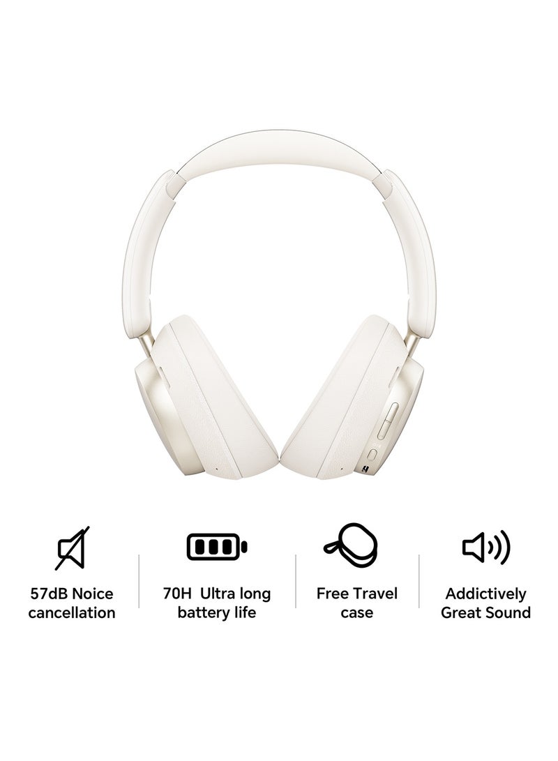 Honor Choice Codeler Headphones 2 With 57dB Active Noise Cancellation, 70H Battery, 360° Spatial Audio, Hi-Res Sound,  Game Mode & Fast Charging - Camellia Gold - Image 1