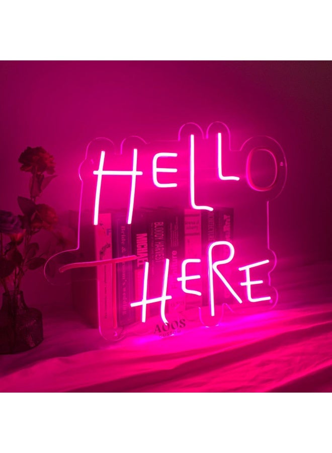Trinx Hello There Hell Here 24" Led Neon Sign  - Image 1