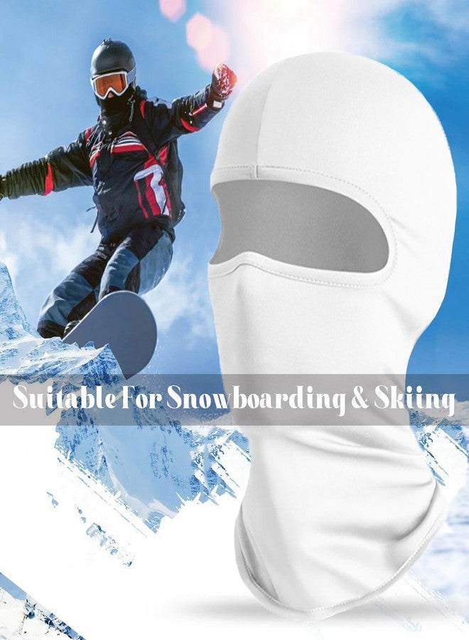Wheebo 12 Pieces Balaclava Face Mask for Men Women Summer Cooling Neck Gaiter Cycling Caps, UV Protector Motorcycle Ski Scarf (White) - Image 5