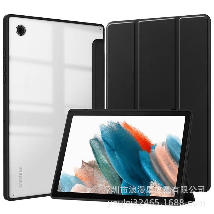 Folio Stand Samsung S10 Plus Case Samsung Tab Clear Back Compatible with Multiple Tab Models with Daily Tablet Carry Black finish - Image 1