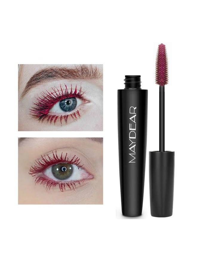 Maydear Waterproof Color Mascara, Longlasting, Smudge-Proof, Voluminous and Charming Mascara, Multiple colors available–DARK purple - Image 3