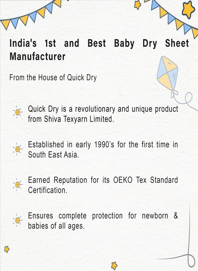 QUICK DRY A to Z Printed Small Highly Absorbent Waterproof Baby Bed Protector Play Mat Sheet for Babies (Sea Green, 70 x 50 cm) - Image 5