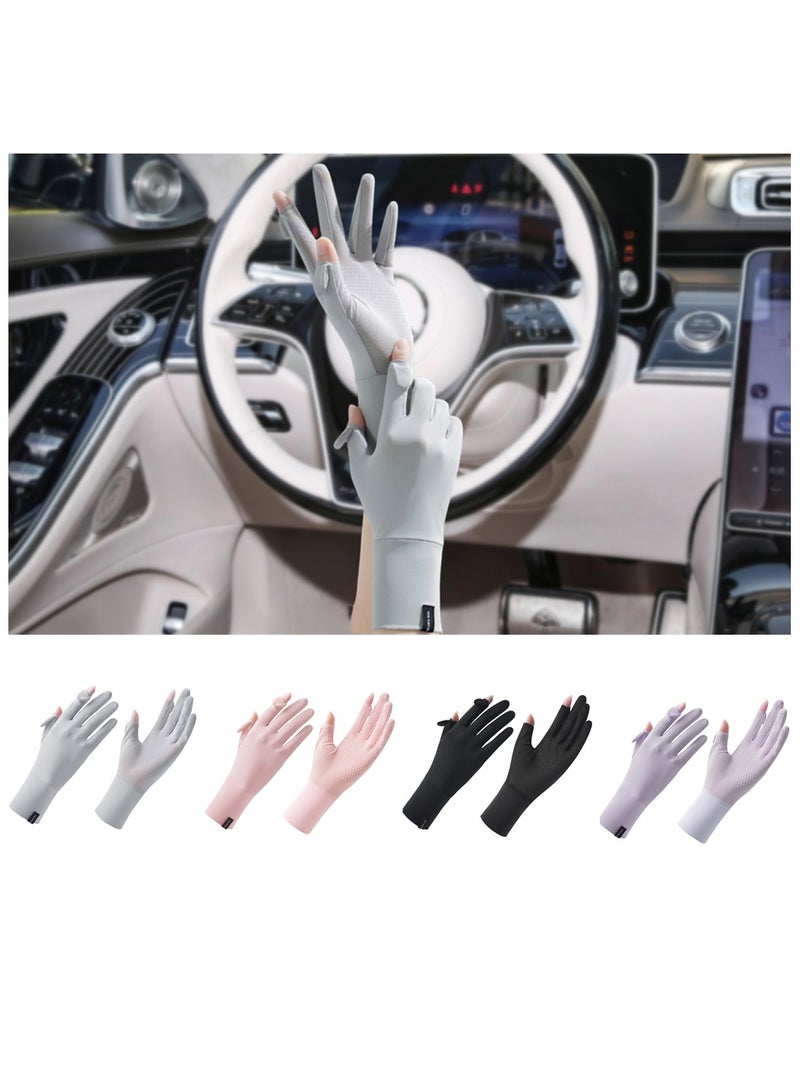 RTYY قفازات نسائية،قفاز سواقة،قلفزات سواقه،قفازات الحماية من الشمس،قفازات صيفية طويلة مضادة للانزلاق، مزودة بشاشة لمس كاملة الأصابع، ومناسبة للقيادة في الصيف، وركوب الخيل، وصيد الأسماك، ولعب الجولف، والأنشطة الخارجية. - Image 5