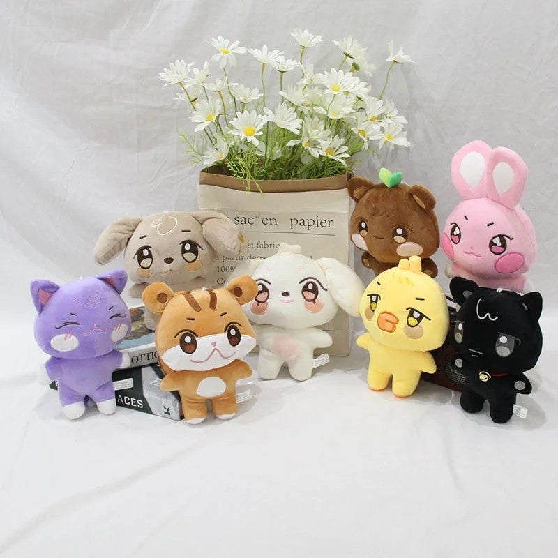 Y&D 12 cm Kpop ATEEZ Aniteez Plush Stuffed Animal Toys – Cute Kawaii Cartoon Stuffed Doll with Keychain for Fans - Image 2