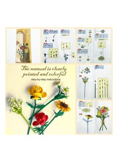 Y&D DIY Bouquet Building Blocks Decoration Immortal Flower Arrangement Gift Home Furnishings Assembly Toy Set  - Image 5