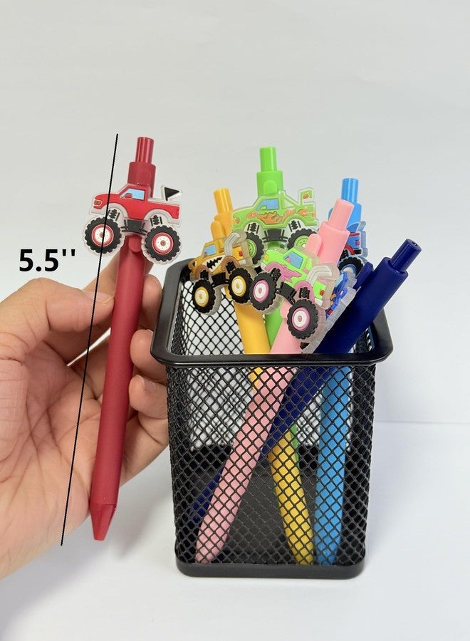 QFSH 6Pcs Cute Off-Road Truck Ballpoint Pens Fun Monster Truck Design Writing Pens for Students School Supplies 1mm Black Ink - Image 4