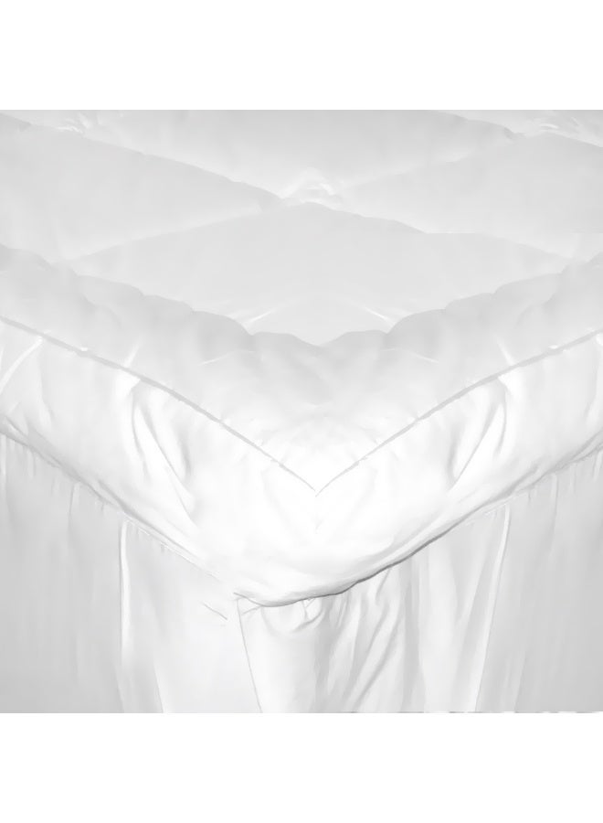 Ferrucci Hotel Bed Mattress Topper, 200x200x8+40cm - Image 5