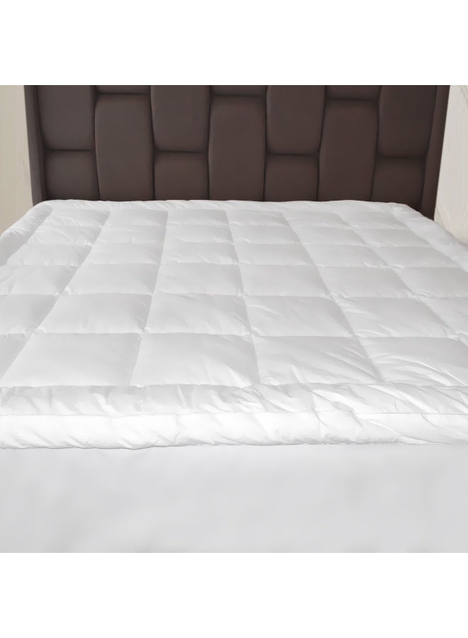 Ferrucci Hotel Bed Mattress Topper, 200x200x8+40cm - Image 2