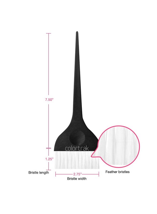 Colortrak Extra Wide Hair Color Brushes, 3 Inch Bristle Width Cuts Application Time, Firm Bristles, 1 Extra Wide Brush With Ultra-Soft Feather Bristles, Sustainable Wheat Fiber Handles - Image 2