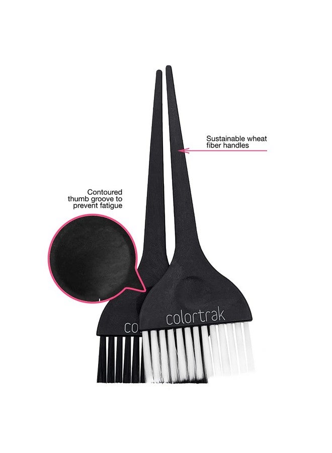 Colortrak Extra Wide Hair Color Brushes, 3 Inch Bristle Width Cuts Application Time, Firm Bristles, 1 Extra Wide Brush With Ultra-Soft Feather Bristles, Sustainable Wheat Fiber Handles - Image 3