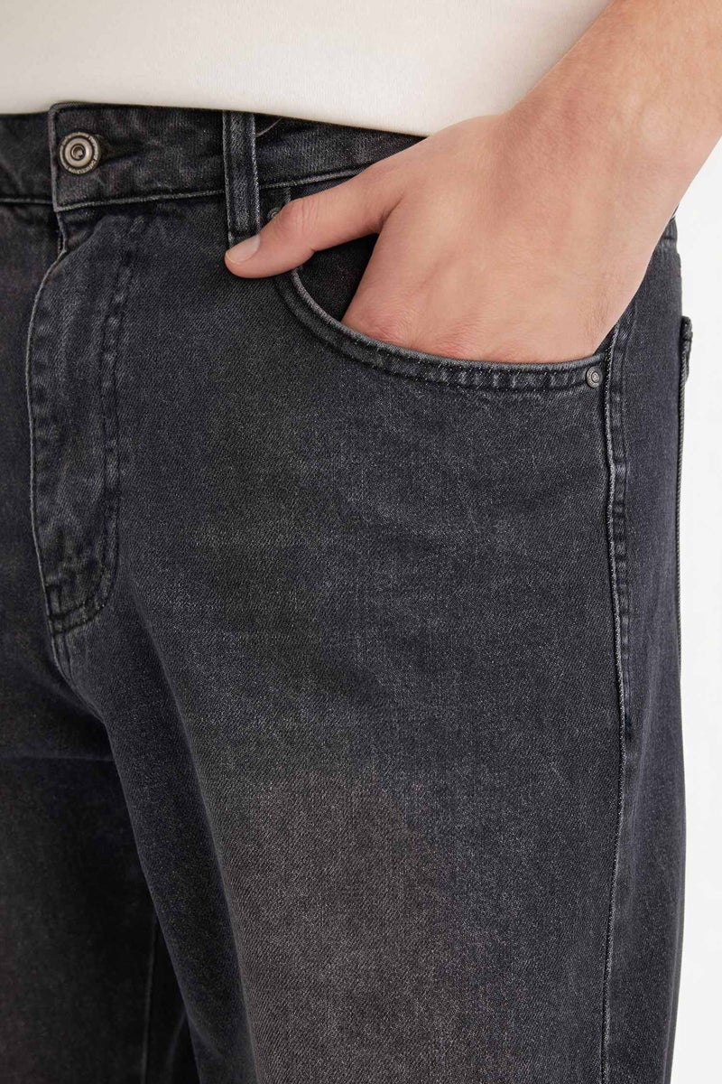 DeFacto Grey Man 90's Slim Fit Jeans Casual - Image 4