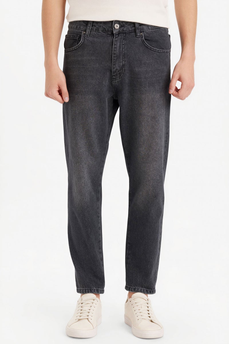 DeFacto Grey Man 90's Slim Fit Jeans Casual - Image 3