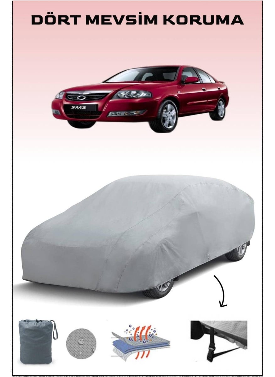 Breen Renault Compatible with Samsung Sm3 1 Auto Cover, Car Cover, Waterproof and Sunproof Car Tent  - Image 1