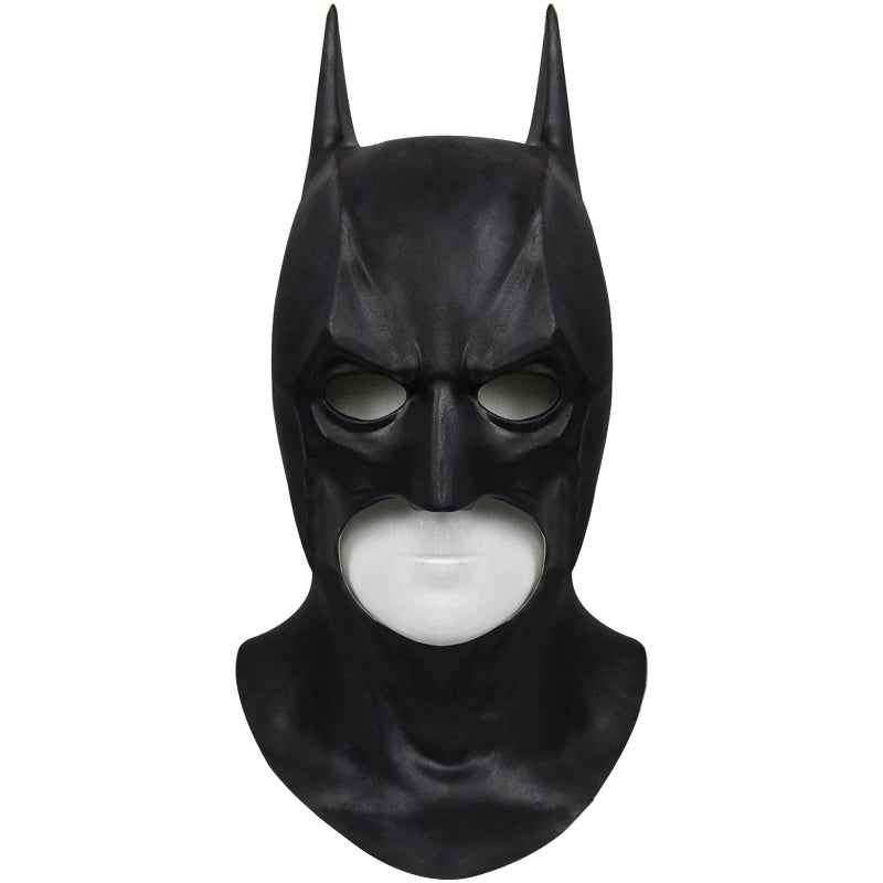 SINSEN Adult Bat Mask for Men Superheroe Bruce Wayne Full Mask Knight Cosplay Costume Prop for Halloween Party Dark (A) - Image 1