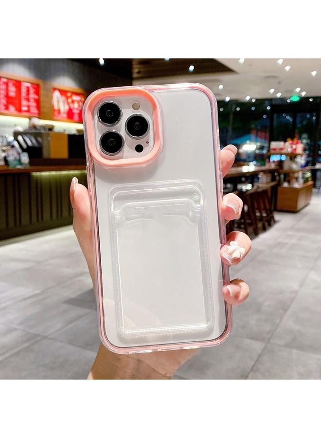 S-TOP Case For iPhone 14 Pro Max 360 Clear PC Hybrid TPU Phone Case with Card Slot - Image 2