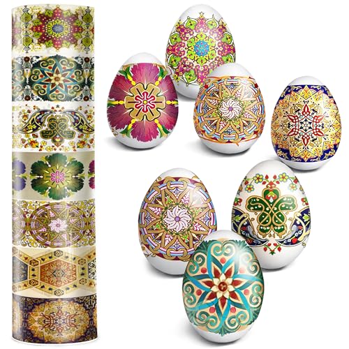 Diximus Thermo Heat Shrink Sleeve Decoration Easter Egg Wraps Pysanka Pysanky Patterns - Image 1