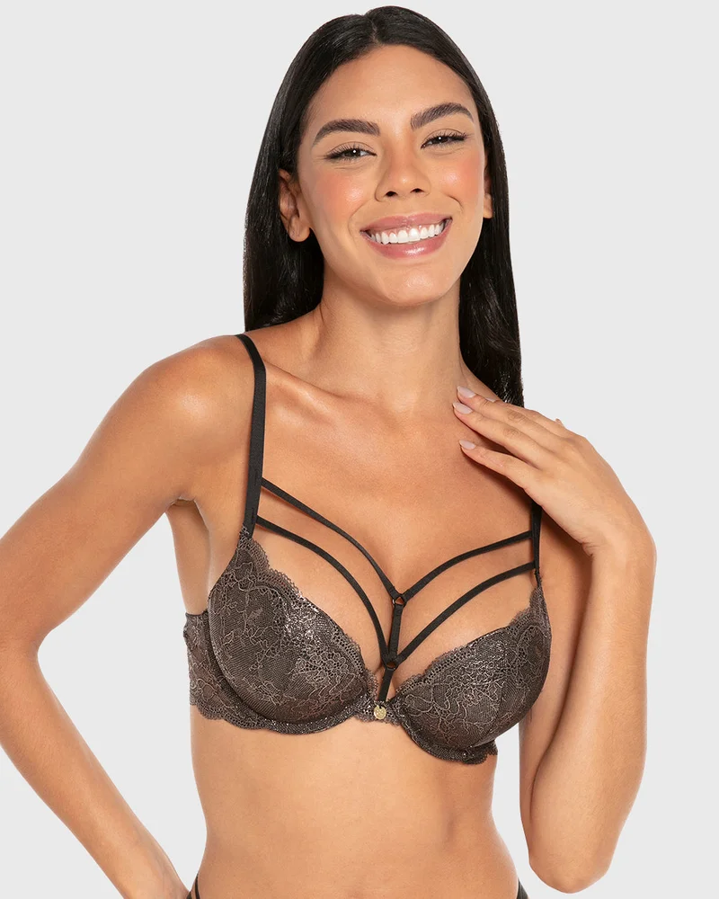 ايسلا اند ايفي Isla & Evie Lace Gel-Padded Plunge Bra