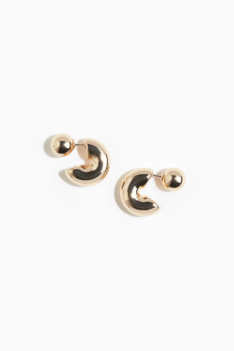 H&M Ball-back hoop earrings