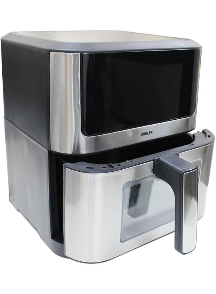 Muhler 8L Air Fryer – 1800W Large Capacity Air Fryer with LED Touch Screen, LFF800 - Image 2