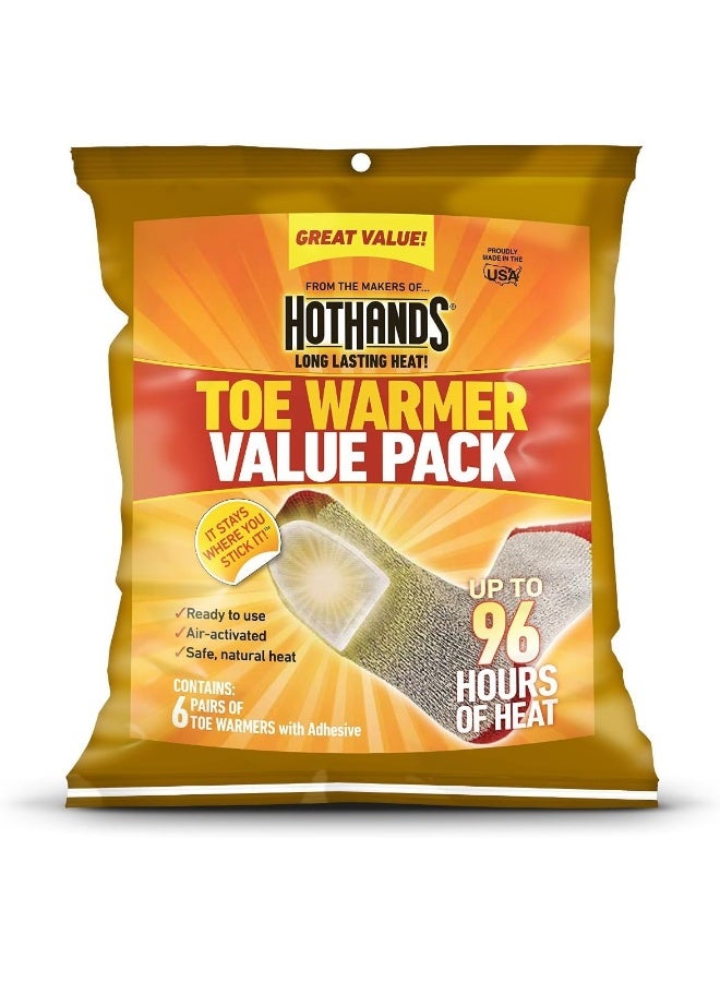 HotHands Adhesive Toe Warmer 36 Pair Value Pack - Image 1