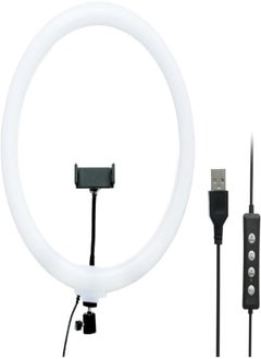 Generic 3D36 RGB Adjustable Ring Light Contains Phone Holder With Multiple Colored Lighting LED Perfect For Photoshoots 36 CM - Multi Color 