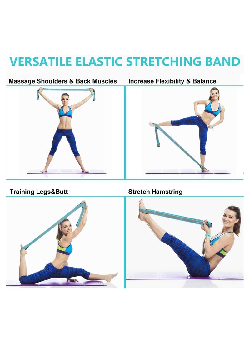 Generic Stretch Strap - Elastic Yoga Stretching Strap, 9 Loops Yoga Strap, Stretch Band for Physical Therapy, Pilates, Dance and Gymnastics  - Image 5